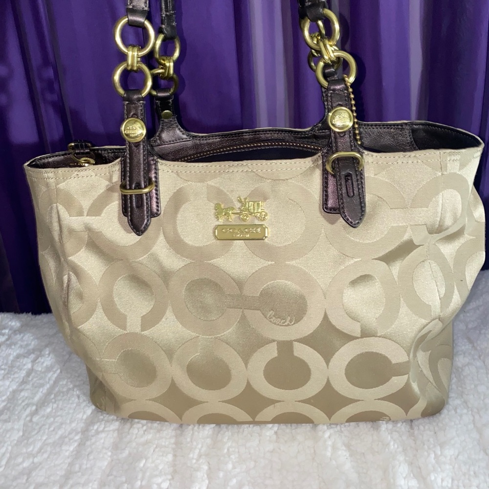 Coach Mia Sateen Tote Bag
